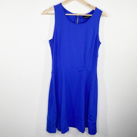 Cynthia Rowley Royal Blue Back Zip Sleeveless Dress Women's Size Medium M - Picture 1 of 8